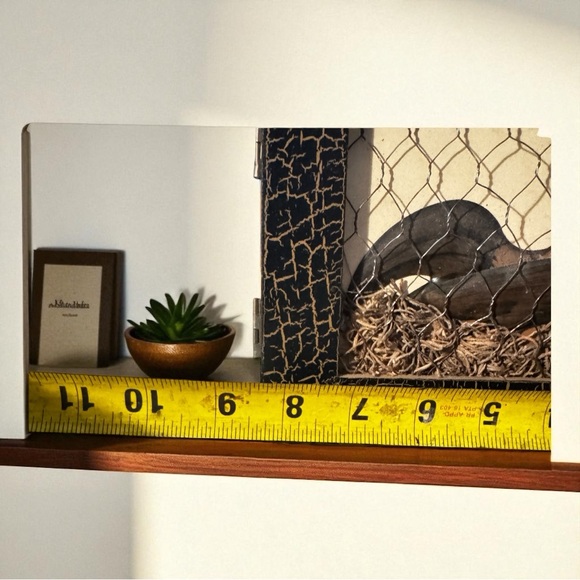 Rustic Rooster Wall Cabinet with Chicken Wire Front – Farmhouse Kitchen Decor - Picture 13 of 16